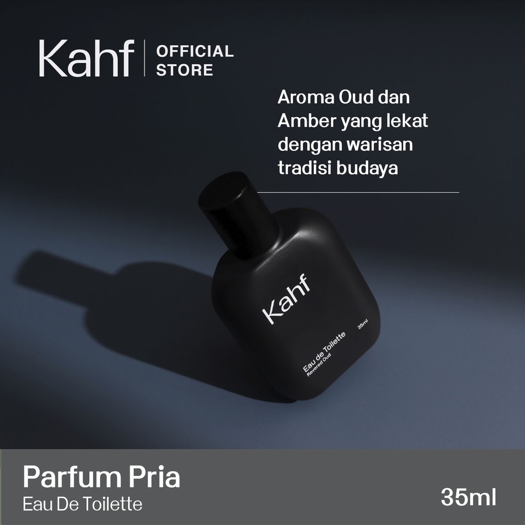 Kahf Revered Oud Eau De Toilette 35 ml - Parfum Pria Wangi Tahan Lama - 1