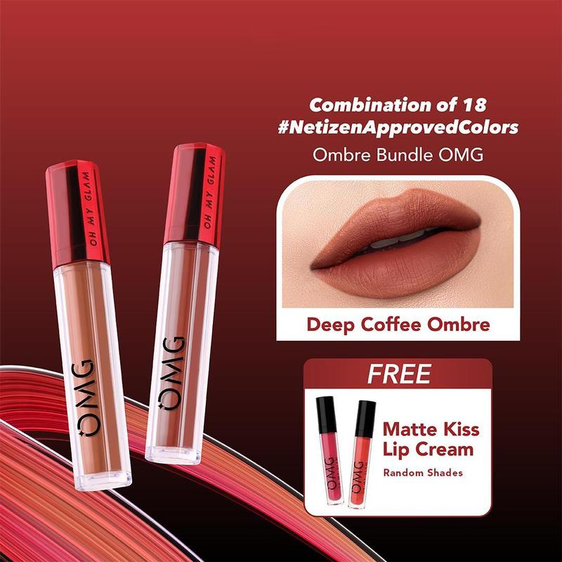 [BEST SELLER] OMG Mattelast Up Cream Deep Coffee Ombre - 2