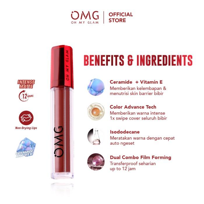 OMG OH MY GLAM Mattelast Lip Cream 2.9 g - 4