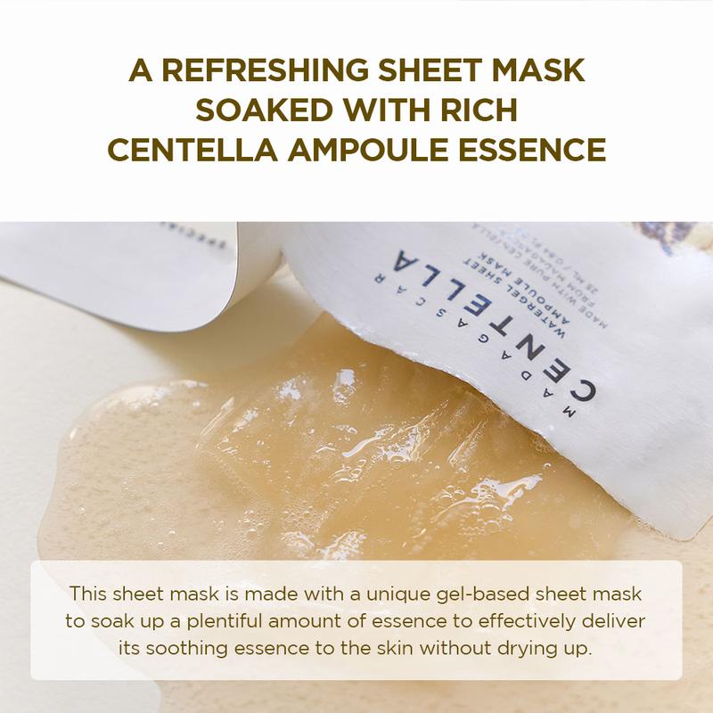 SKIN1004 Madagascar Centella Watergel Sheet Ampoule Mask 1ea - 2