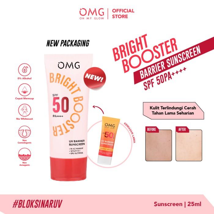 [HEMAT SETAHUN] OMG Oh My Glow Bright Booster UV Barrier Sunscreen SPF 50 PA++++ - 3