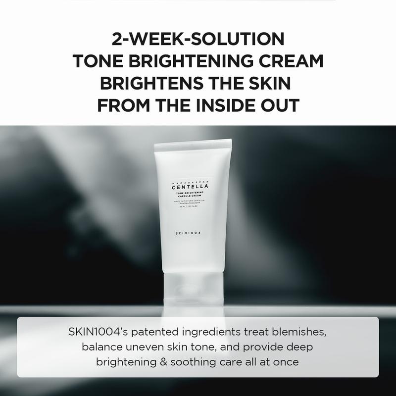 SKIN1004 Madagascar Centella Tone Brightening Capsule Cream 75ml Mencerahkan Moisturizer Wajah Niacinamide Kusam - 2