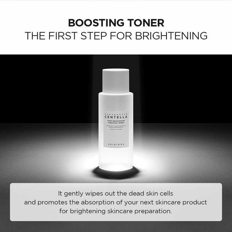 SKIN1004 Madagascar Centella Tone Brightening Boosting Toner 210ml Perawatan Mencerahkan Wajah Niacinamide Berminyak Niacinamide - 2