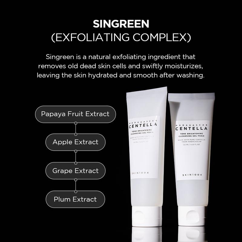 SKIN1004 Madagascar Centella Tone Brightening Cleansing Gel Foam 125ml Mencerahkan Berminyak Pencerah Perawatan Wajah Pembersihan Kotoran - 5