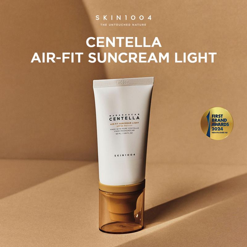 SKIN1004 Madagascar Centella Air-Fit Suncream Light SPF30 PA++++ Mencerahkan Berminyak Muka Perawatan Sunscreen - 2