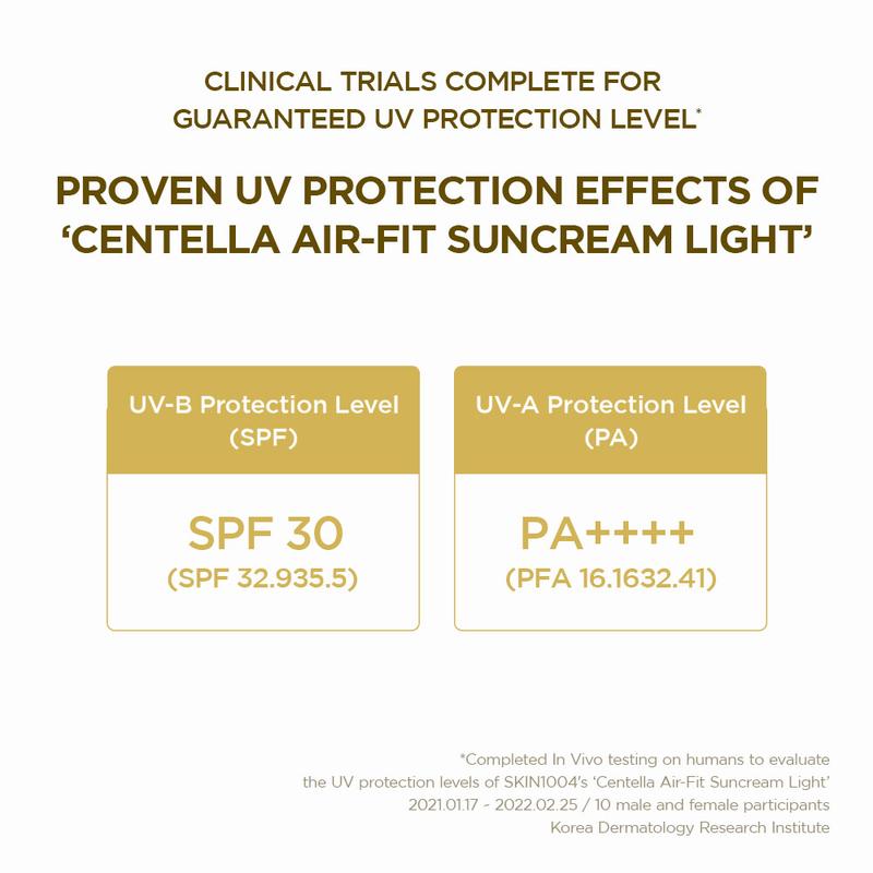 SKIN1004 Madagascar Centella Air-Fit Suncream Light SPF30 PA++++ Mencerahkan Berminyak Muka Perawatan Sunscreen - 4