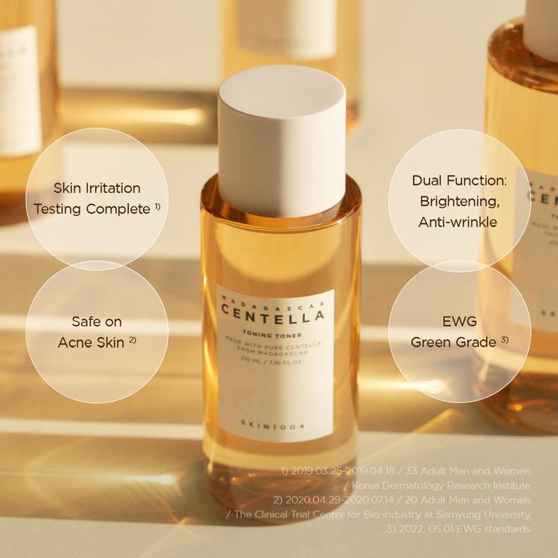 SKIN1004 Madagascar Centella Toning Toner 210mlPerawatan Berjerawat Berminyak Bruntusan Kering Mencerahkan Wajah - 4