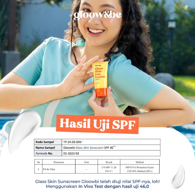 Limited Bundle Gloow&be Glass Skin Sunscreen SPF40PA+++ & Glow Boost Duo Moisturizer - 4