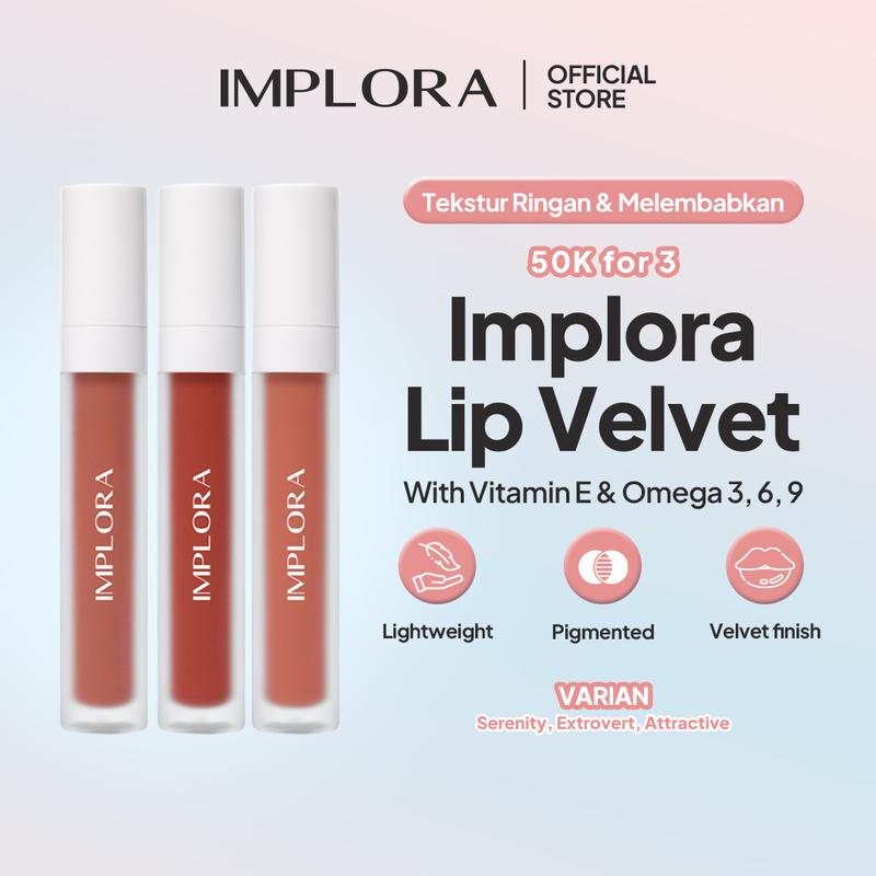 [Exlusive Aliyyah Kohl - 50K FOR 3] Implora Lip Velvet - 4