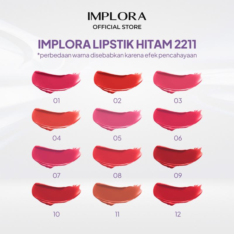 [Buy 3 get 1] Implora Day to Day Lite Matte Lip Cream Free Lipstick 2211 - 2