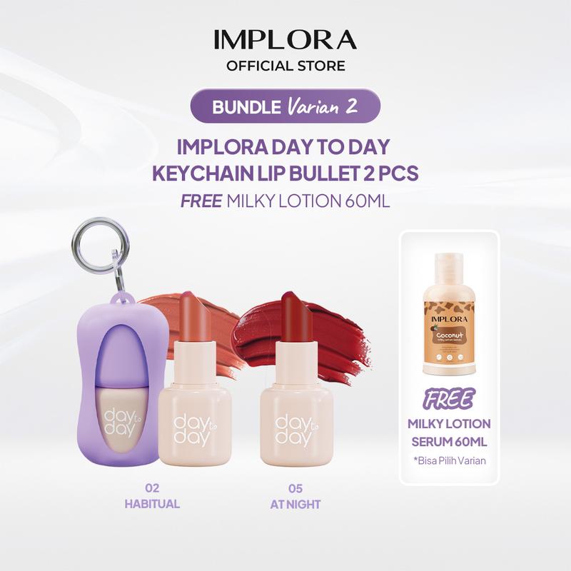 [Buy 2 Get 1] Day to Day Lip Bullet 2 pcs Free Milky Lotion 60ml - 3