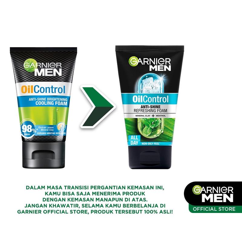 Garnier Men ISI 2 Facial Foam 100ml (Acno Fight & Turbo Light) Twinpack - 1