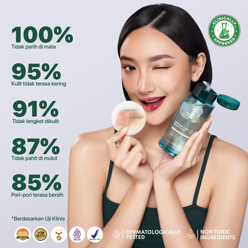【Full Size Bundle】【New 】NPURE Bundle Cica Acne Face Toner 150ml + Acne Power Clear Micellar Water 300ml / Pembersih Wajah / acne skincare - 4