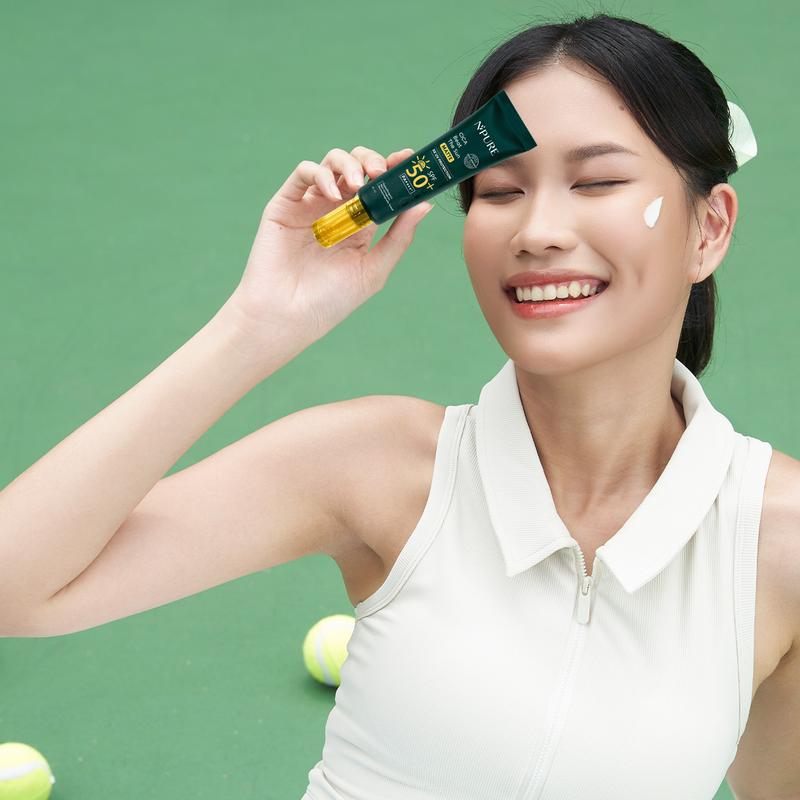NPURE Sunscreen Beat The Sun Matte SPF 50+ PA++++ - Sunscreen Jerawat, Sunscreen Hypoallergenic , Extract Hydrating , Mencerahkan wajah, Mencegah wajah Hitam, aman kulit Berjerawat - 4