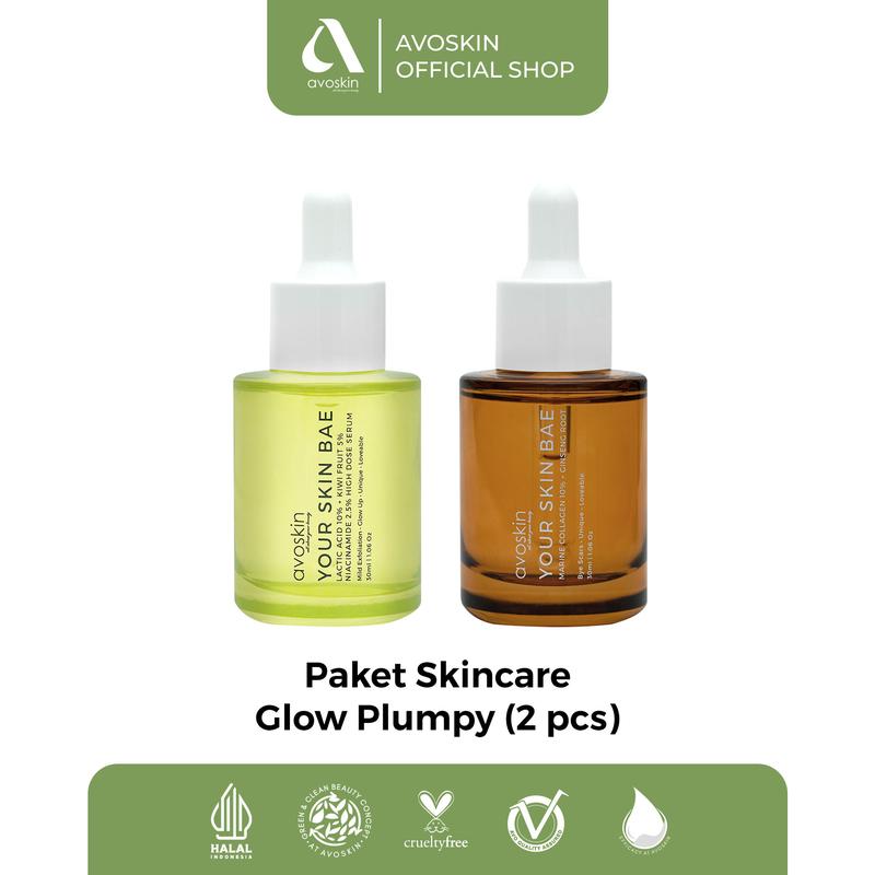 [TC] Paket Skincare Glow Complete (2 pcs) - Serum Lactic Acid + Serum Hydrating (Product NFS by Claim) - 3