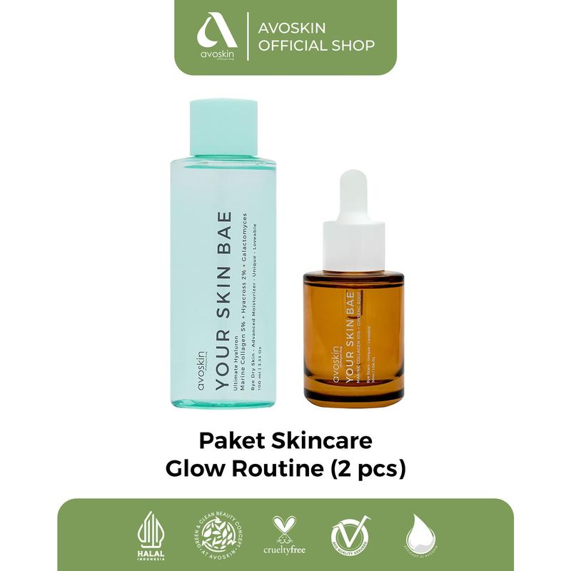 [TC] Paket Skincare Daily Routine - Toner Your Skin Bae NED + Serum Your Skin Bae Mencerahkan (Product NFS by Claim) - 3