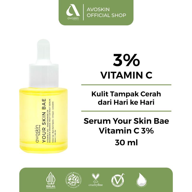 [TC] Avoskin Brightening Serum (30 ml) - Serum Your Skin Bae Mencerahkan (Product NFS by Claim) - Vitamin Wajah - 4