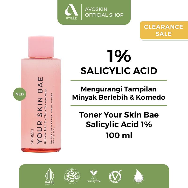 [SARA] [Buy 1 Get 3] Avoskin Perfect Hydrating Treatment Essence (100 ml) FREE 2 YSB Toner Salicylic Acid 1% + Zinc + Tea Tree Water (100 ml) NED - 3