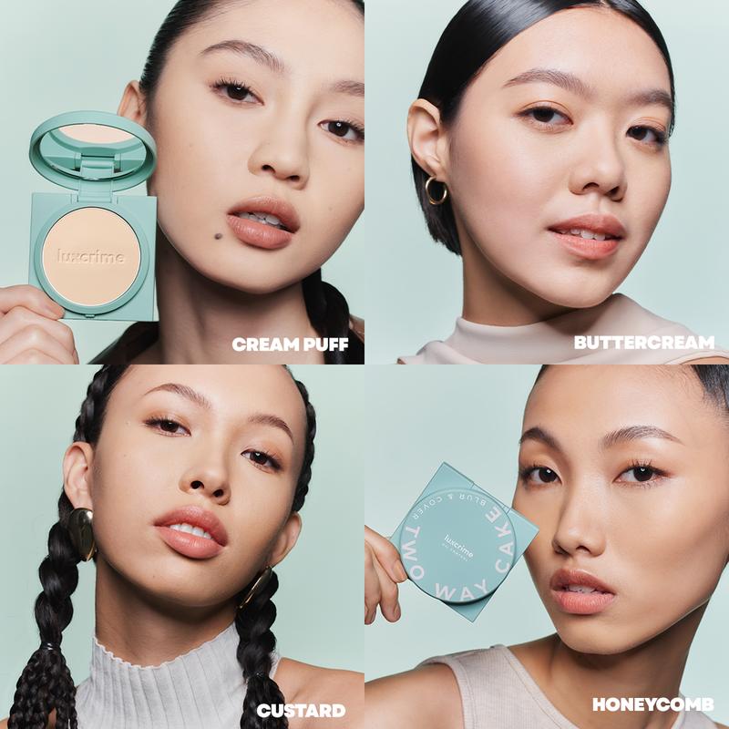 FREE LIP VINYL 7 - 12 Mei - [OIL CONTROL] Luxcrime Blur & Cover Two Way Cake Powder Smoothing - 4
