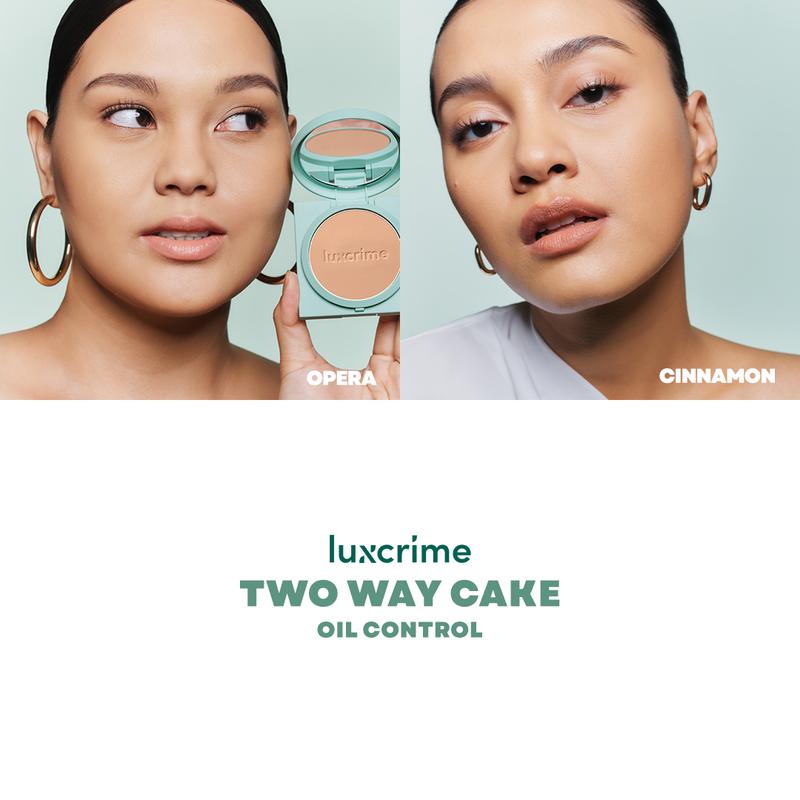 FREE LIP VINYL 7 - 12 Mei - [OIL CONTROL] Luxcrime Blur & Cover Two Way Cake Powder Smoothing - 5