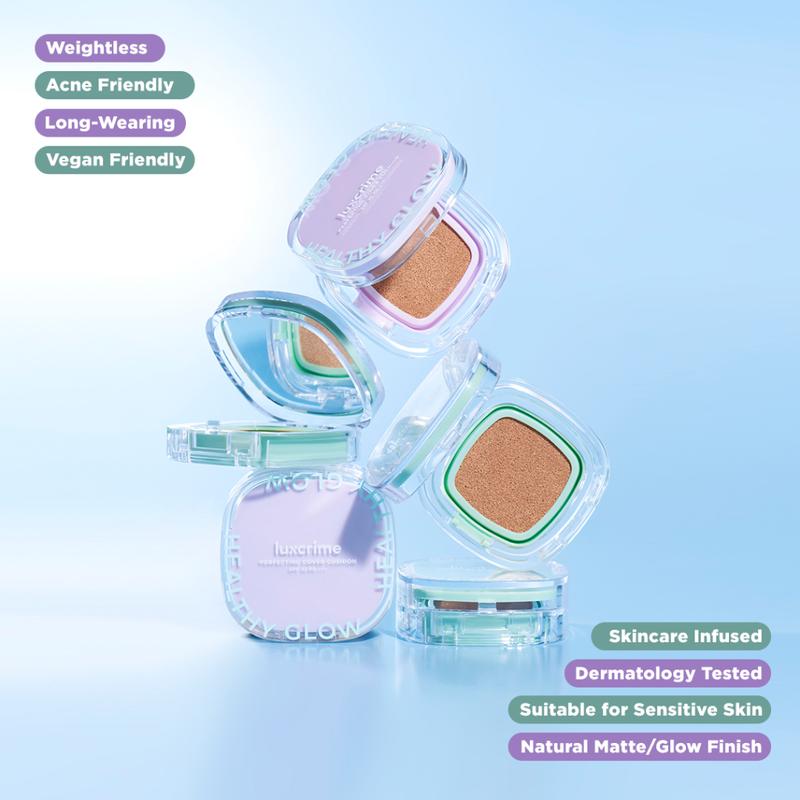 [Best of Complexion] Silk Glow Blur & Cover Two Way Cake + Perfecting Cover Cushion Healthy Glow - 4