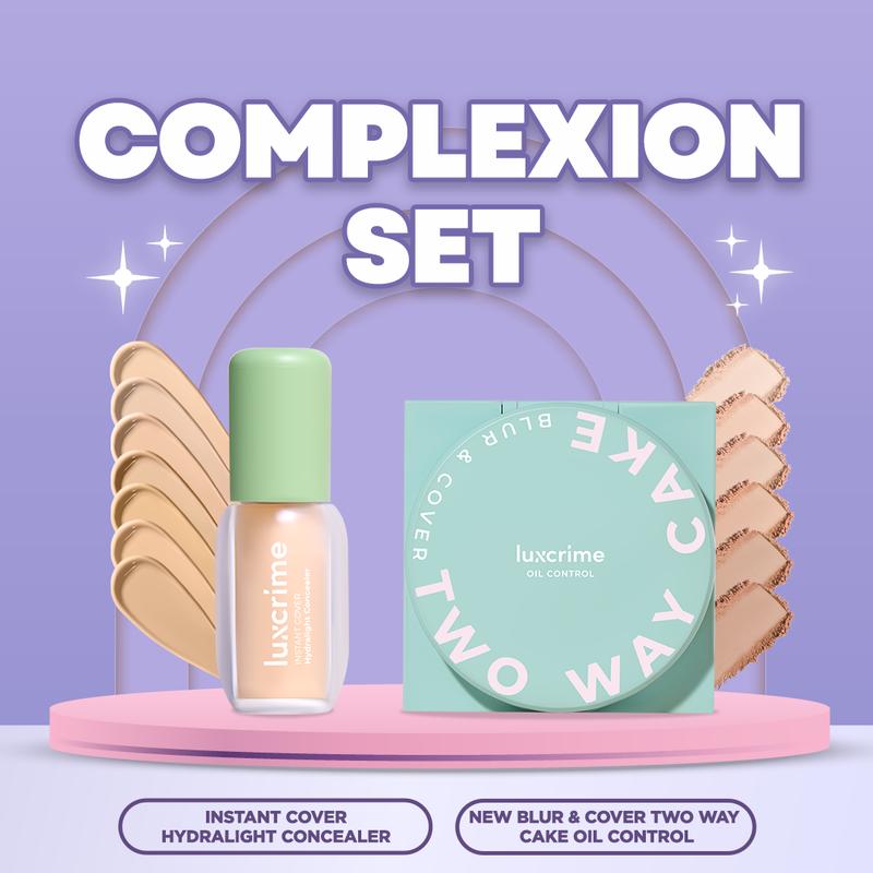 [Complexion Set] Instant Cover Hydralight Concealer + Two Way Cake Oil Control - 1