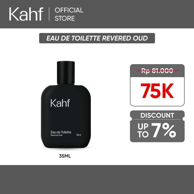 Kahf Eau de Toilette Revered Oud 35 ml - Parfum Pria Wangi Tahan Lama - 1