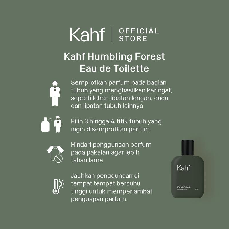 Kahf Eau de Toilette Humbling Forest 35 ml - Parfum Pria Wangi Tahan Lama - 3