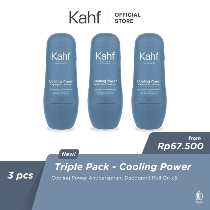 Triple Pack Kahf Deodorant Roll On 45ml x 3 - 5