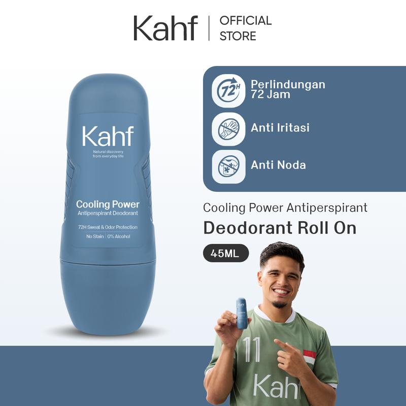 Kahf Deodorant Roll On Antiperspirant 45 ml - Deodoran Pria - Suitable for Daily Use - 1