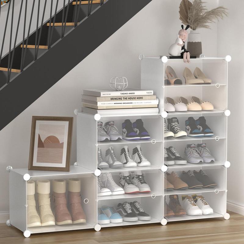 【COD 24 Shipping】AONEZ Rak Sepatu Anti Debu 6 Layer Tebal Shoe Rack Portable Serbaguna Kotak Sepatu Portable - 5