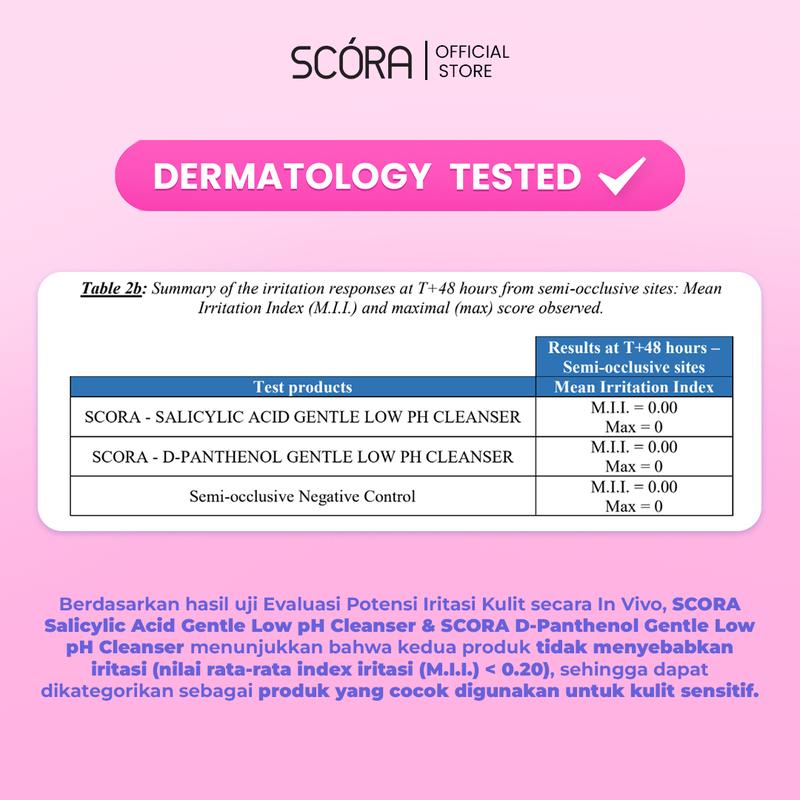 SCORA D-Panthenol gentle Low pH Cleanser Sabun Cuci Muka Sensitive Skin Friendly - 2