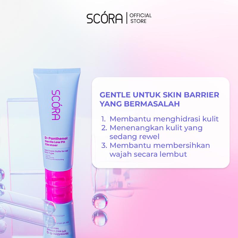 SCORA D-Panthenol gentle Low pH Cleanser Sabun Cuci Muka Sensitive Skin Friendly - 5