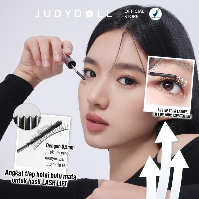 Judydoll Iron Mascara - Maskara besi eylash Waterproof, Smudgeproof, Anti Clumpy - 1
