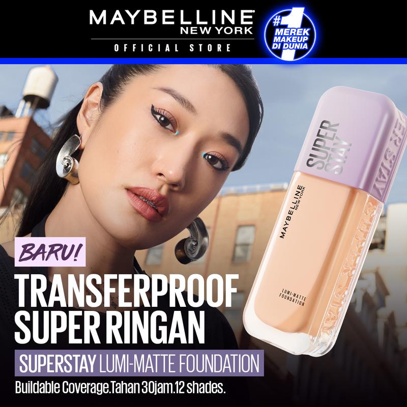 MAYBELLINE Paket Makeup Superstay Lumi Foundation + Fit Me Compact Powder - 3