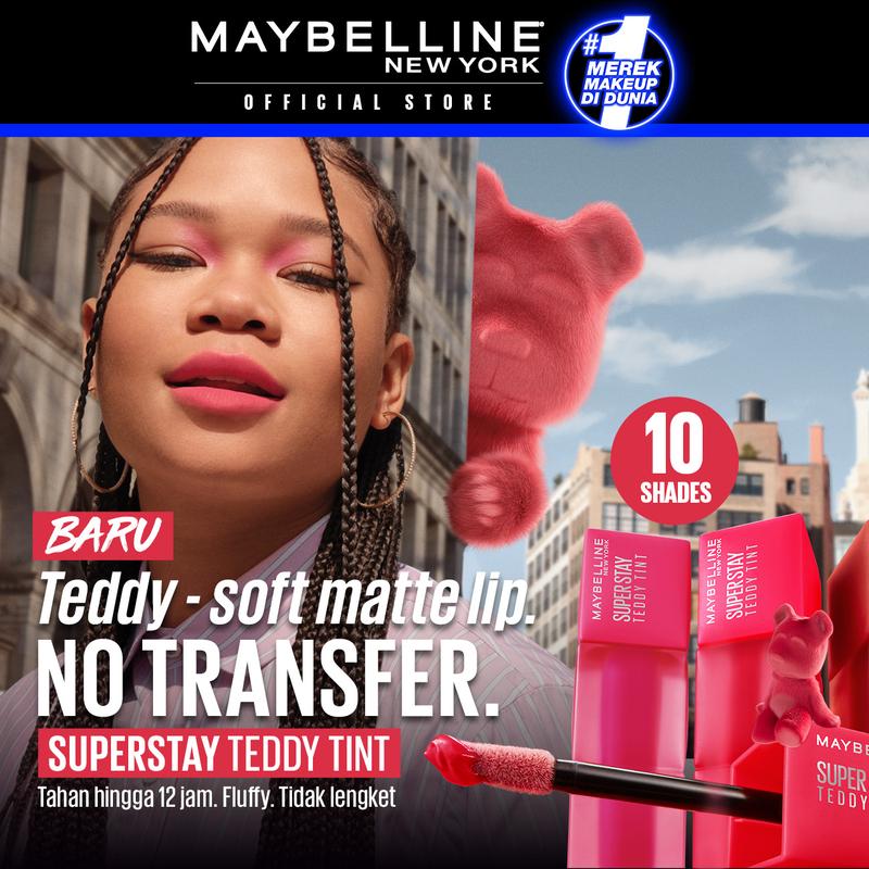MAYBELLINE Superstay Teddy Tint 2 pcs 5 mL -Kulit Cerah Teddy Soft Matte - 3