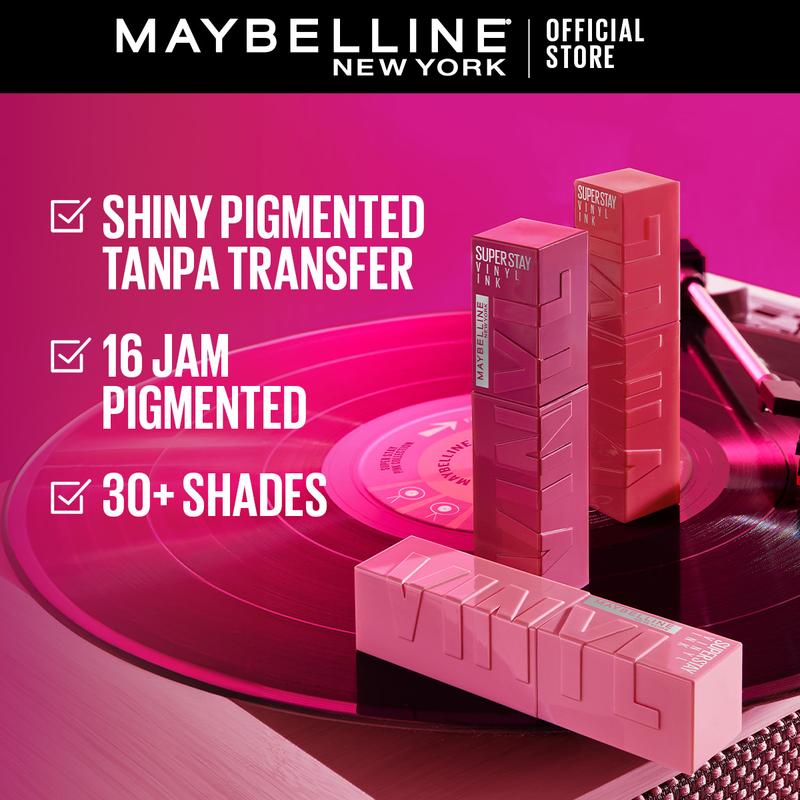 MAYBELLINE Paket Hemat Superstay Vinyl Ink 2 pcs Ombre Set Lipstick Long Lasting - 3