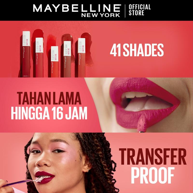 MAYBELLINE Paket Hemat Superstay Matte Ink 3 pcs Ombre Set Lipstick - Long Lasting - 4