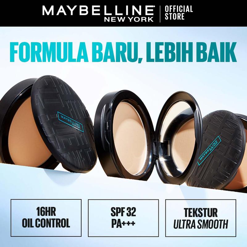 MAYBELLINE Fit Me Matte + Poreless 16 Jam Oil Control Compact Powder Make Up Bedak Padat bebas minyak tahan 16 Jam - 3