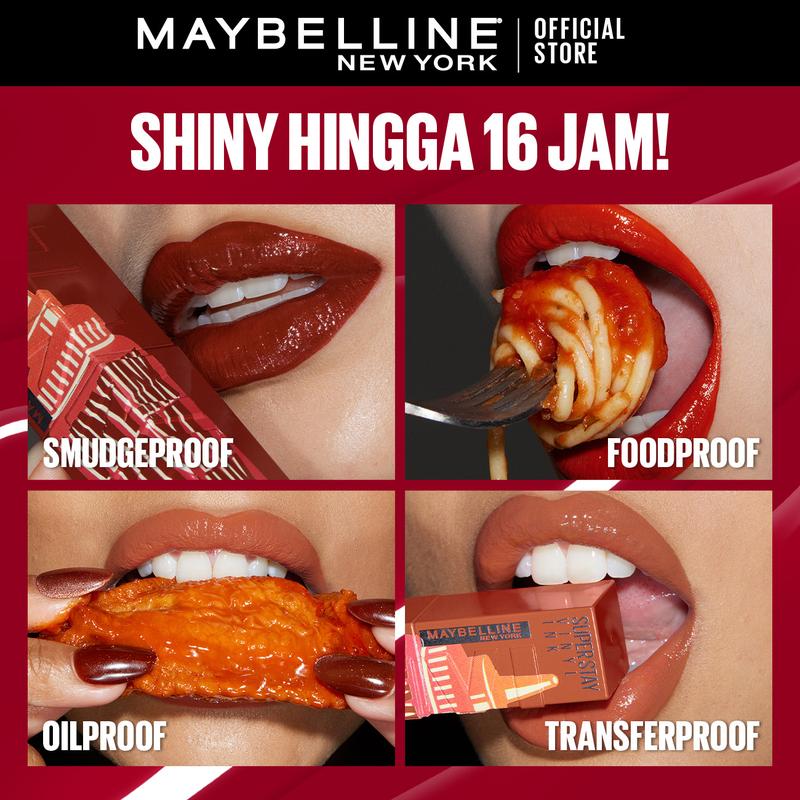 MAYBELLINE Superstay Vinyl Ink 4.2 ml - Shiny Pigmented Liquid Lipstik Lipstick Make Up Lipcream Longlasting - 2
