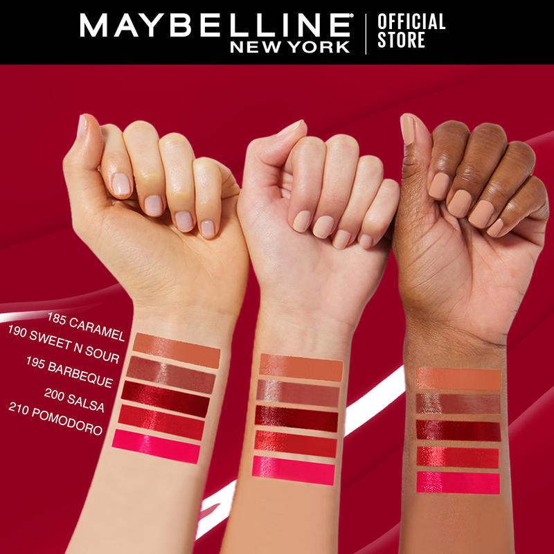 MAYBELLINE Superstay Vinyl Ink 4.2 ml - Shiny Pigmented Liquid Lipstik Lipstick Make Up Lipcream Longlasting - 4