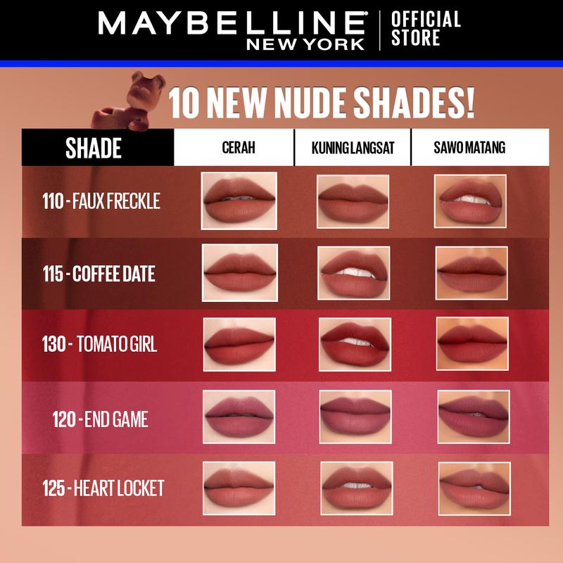 [NEW SHADES] MAYBELLINE Superstay Teddy Tint 5 mL - 5