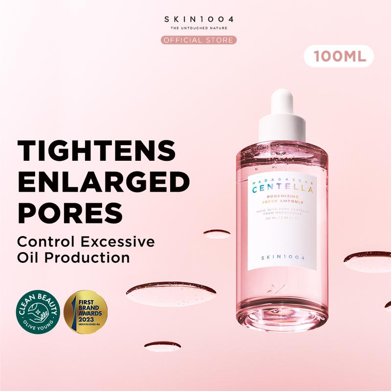 SKIN1004 Madagascar Centella Poremizing Fresh Ampoule 100ml Perawatan Wajah Berminyak Masalah pori pori Watery Facial
