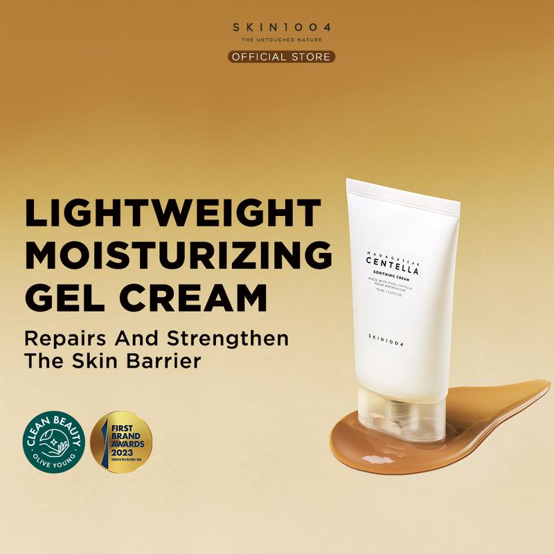 SKIN1004 Madagascar Centella Soothing Cream 75ml Tranexamic Ceramide Perawatan Pelembab Berminyak Berjerawat Memperkuat skinbarier