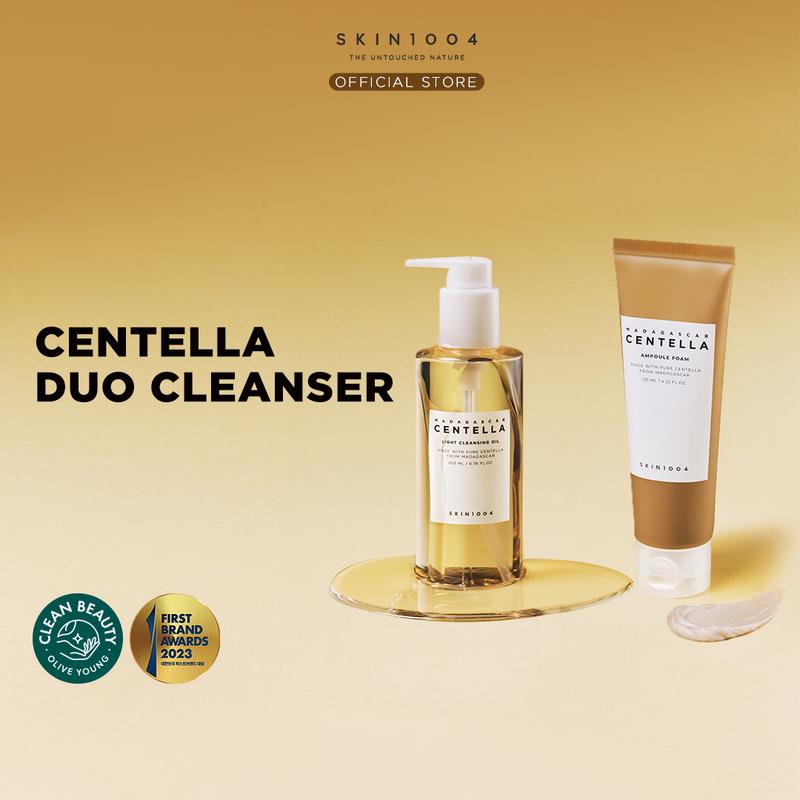 SKIN1004 [Centella Duo Cleanser Set] Cleansing Oil 200ml+Ampoule Foam 125ml (GET FREE GIFT HADIAH TERBATAS)