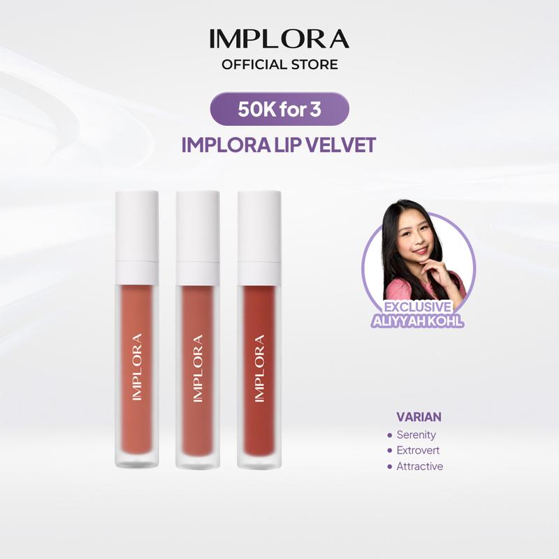[Exlusive Aliyyah Kohl - 50K FOR 3] Implora Lip Velvet