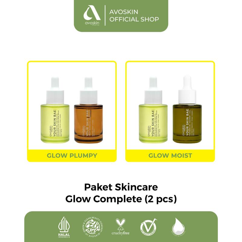 [TC] Paket Skincare Glow Complete (2 pcs) - Serum Lactic Acid + Serum Hydrating (Product NFS by Claim)