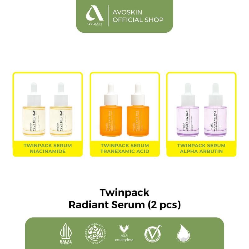 [TC] Twinpack Radiant Serum (2 pcs) - Serum Your Skin Bae Arbutin Niacinamide Tranexamic (Product NFS by Claim)