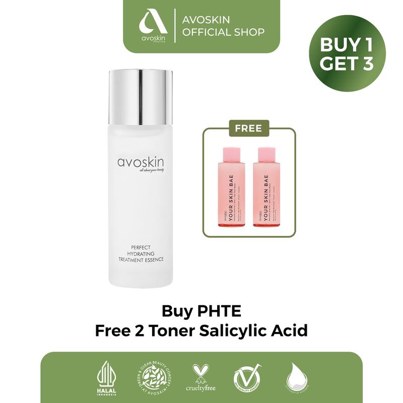 [SARA] [Buy 1 Get 3] Avoskin Perfect Hydrating Treatment Essence (100 ml) FREE 2 YSB Toner Salicylic Acid 1% + Zinc + Tea Tree Water (100 ml) NED