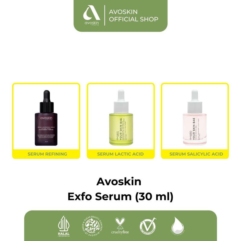 [TC] Avoskin Exfo Serum (30 ml) - Avoskin Serum Exfoliating Wajah (Product NFS by Claim)